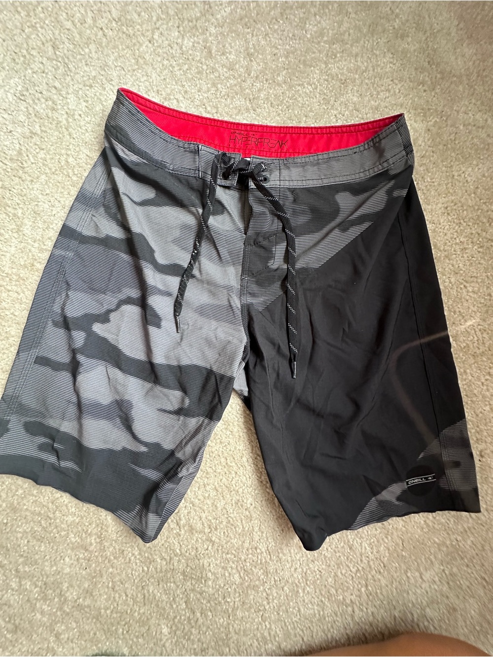 O’Neill Black Grey Camo Board Shorts